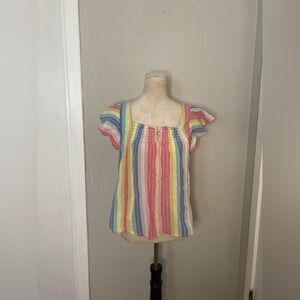 Draper James Rainbow Blouse